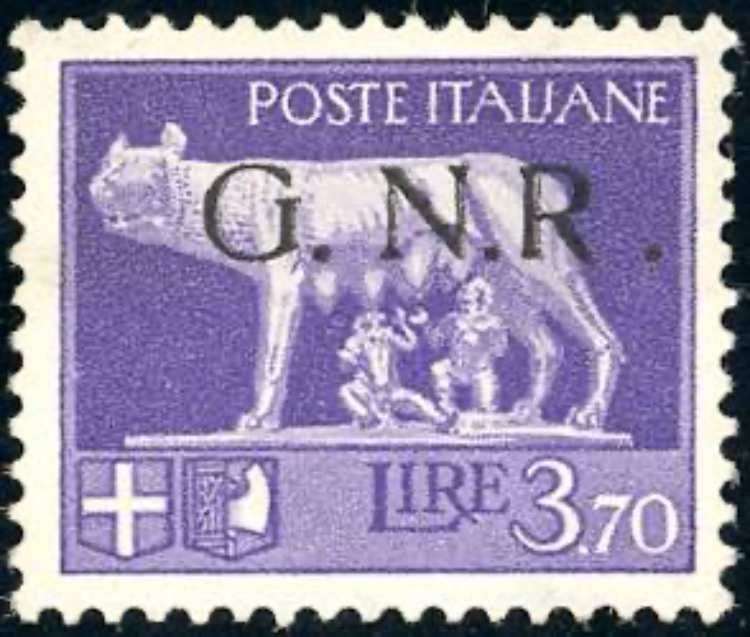 1943 - 3,70 lire soprastampato ... 