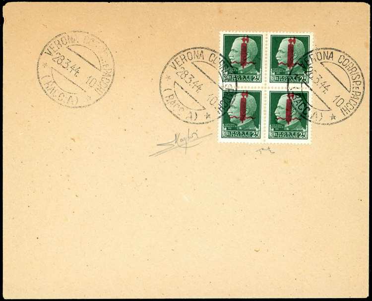 1944 - 25 cent. soprastampato ... 