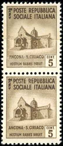 1944 - 5 cent. Monumenti ... 