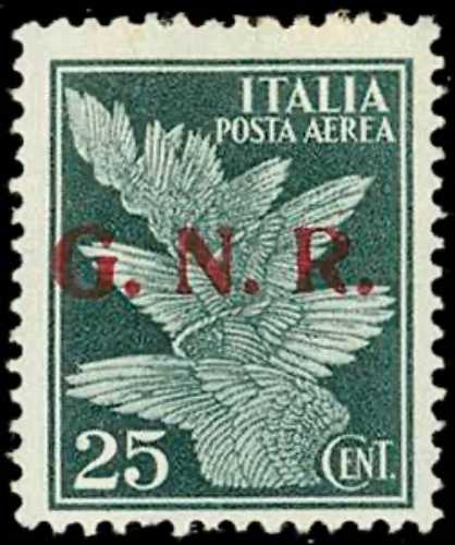 1943 - 25 cent. soprastampa G.N.R. ... 