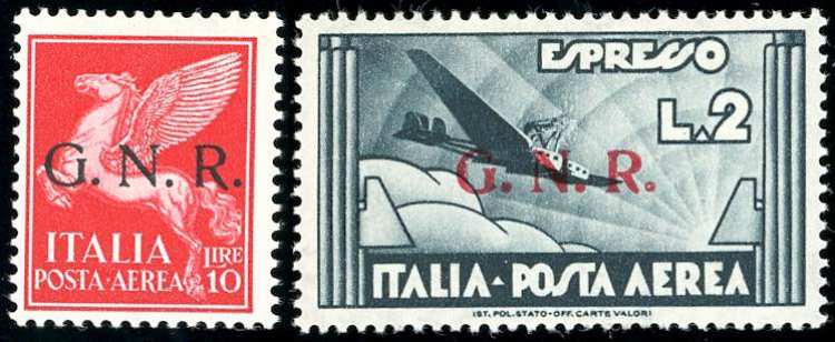 1944 - 10 lire e 2 lire ardesia, ... 