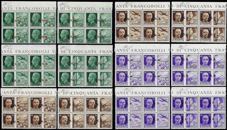 1943 - Serie completa in blocchi ... 