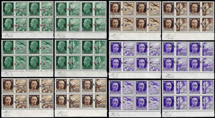 1943 - Serie completa in blocchi ... 