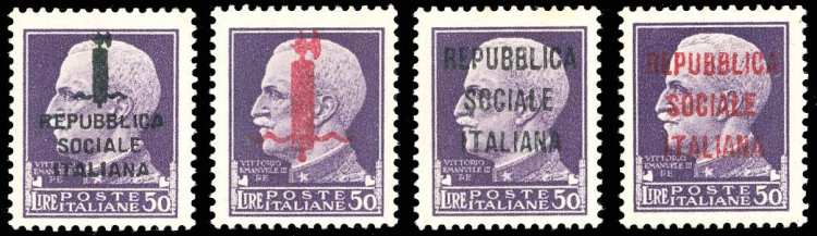 1944 - 50 lire Imperiale, quattro ... 