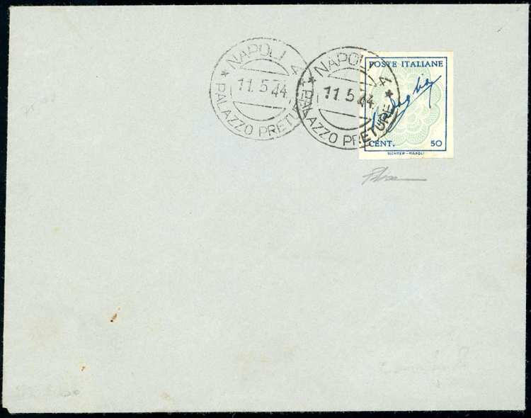 1944 - 50 cent. azzurro e celeste ... 