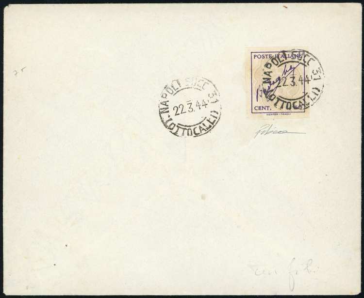 1944 - 50 cent. violetto e grigio ... 