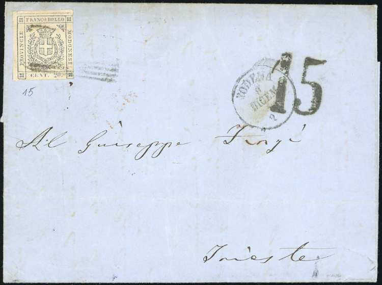 1859 - 15 cent. ardesia violaceo ... 