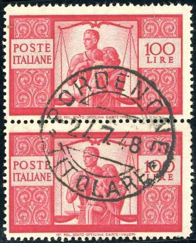 1948 - 100 lire Democratica, ... 