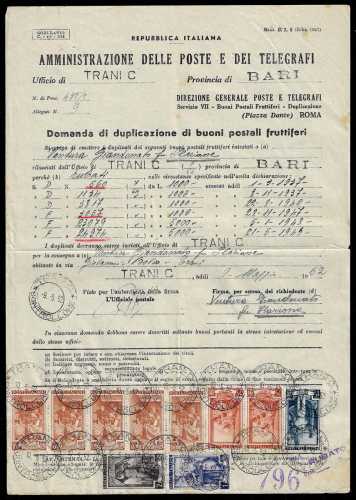 1952 - 1 lira, 2 lire, 15 lire, 25 ... 