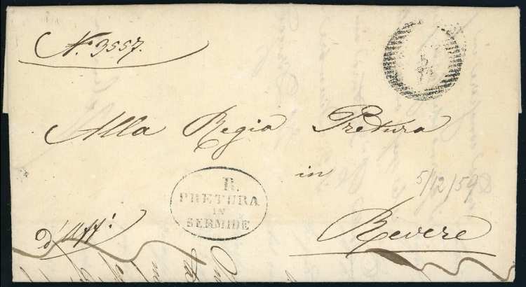 1859 - Lettera in franchigia da ... 