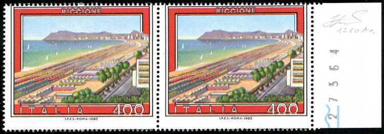 1983 - 400 lire Riccione, stampa ... 