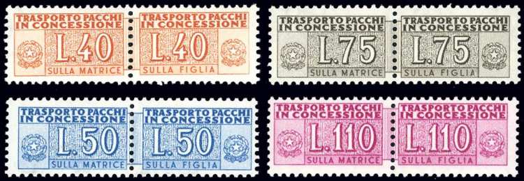 1953 - Filigrana ruota (1/4), ... 