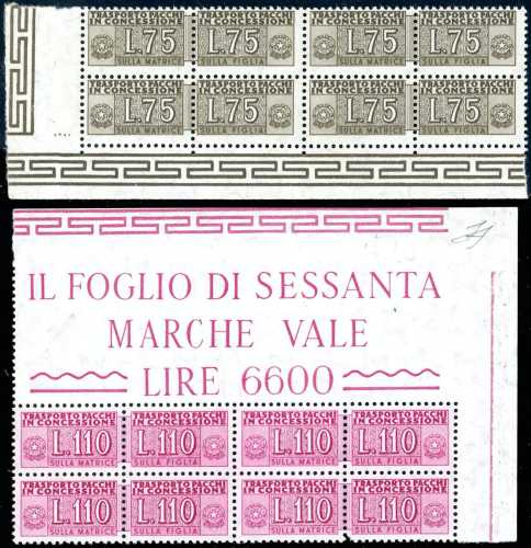 1955 - 75 lire e 110 lire, ... 