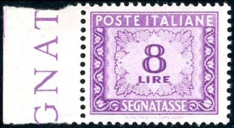 1955 - 8 lire, filigrana stelle ... 