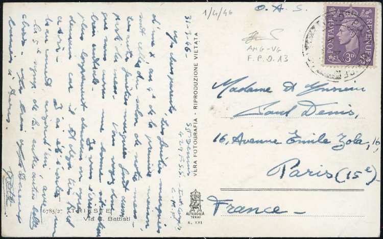 1946 - 3 p. violetto perfetto di ... 