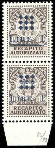 GIUDIZZOLO 1945 - 1 lira su 10 ... 