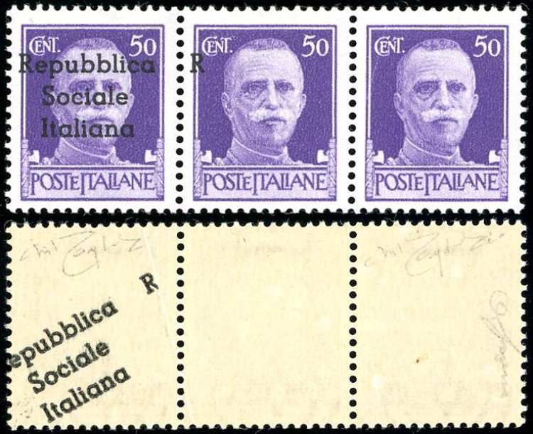 TERAMO 1944 - 50 cent. striscia ... 