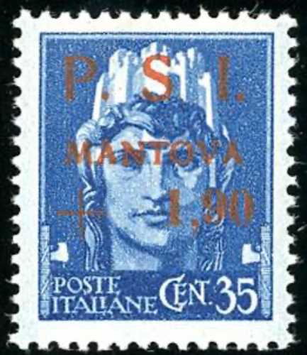 MANTOVA 1945 - 1,90 lire su 35 ... 