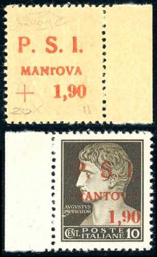 MANTOVA 1945 - 1,90 su 10 cent., ... 