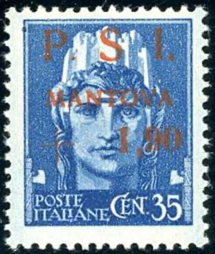 MANTOVA 1945 - 1,90 su 35 cent., ... 