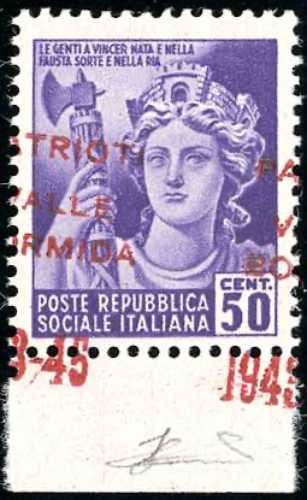 VALLE BORMIDA 1945 - 50 cent. ... 