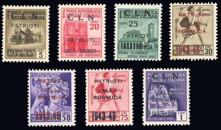 VALLE BORMIDA 1945 - Soprastampati ... 