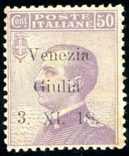 VENEZIA GIULIA 1918 - 50 cent. ... 