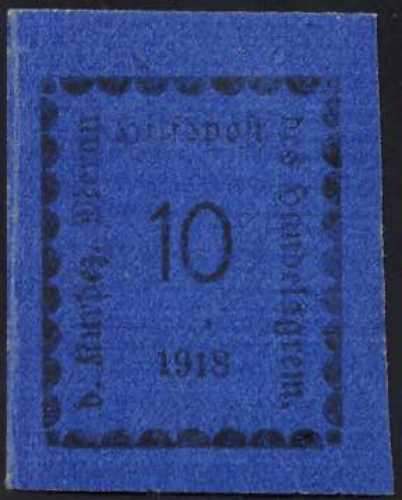 MERANO 1918 - 10 h. oltremare ... 