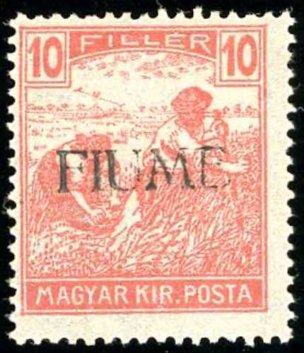 FIUME 1918 - 10 f. vermiglio ... 