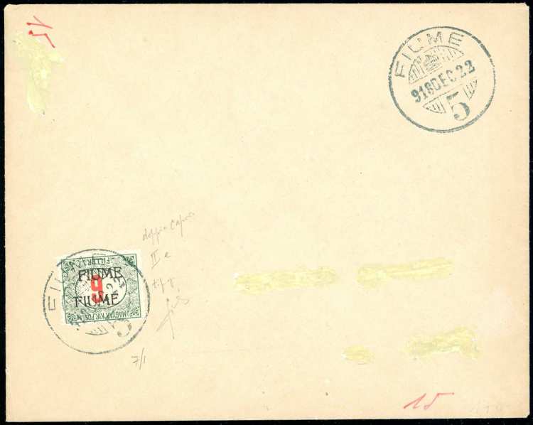 FIUME SEGNATASSE 1918 - 6 f., ... 