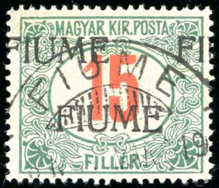 FIUME SEGNATASSE 1918 - 15 f., ... 