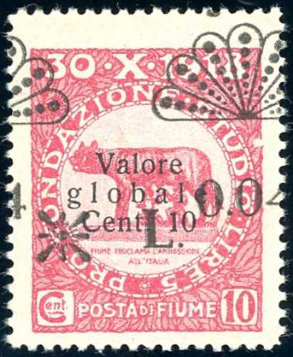 FIUME SEGNATASSE 1921 - 0,04 lire ... 