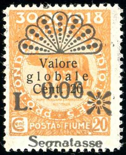 FIUME SEGNATASSE 1921 - 0,06 l. su ... 