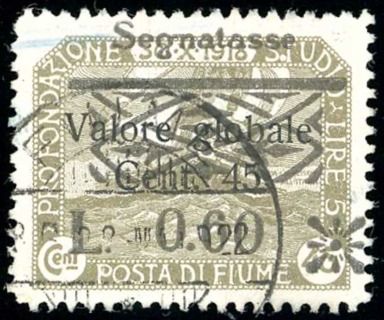 FIUME SEGNATASSE 1921 - 0,60 lire ... 