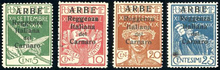 ARBE 1920 - Soprastampati in ... 