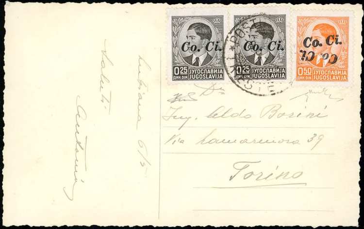 LUBIANA 1941 - 50 p. soprastampato ... 