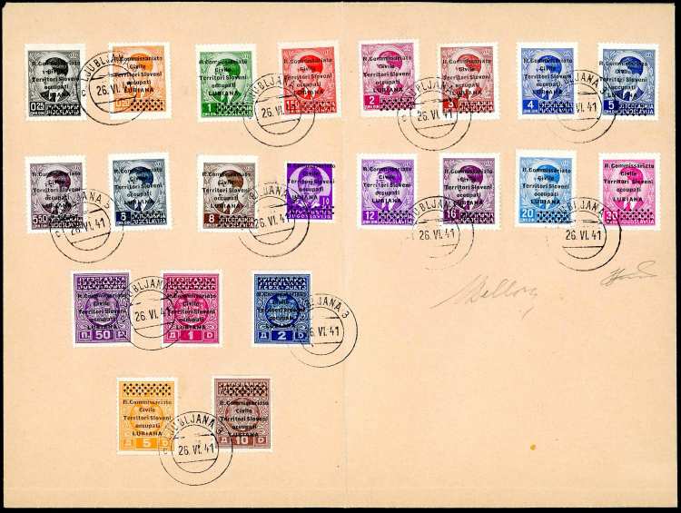 LUBIANA 1941 - Soprastampati ... 