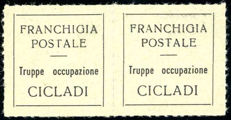 ISOLE CICLADI 1941 - Etichetta di ... 