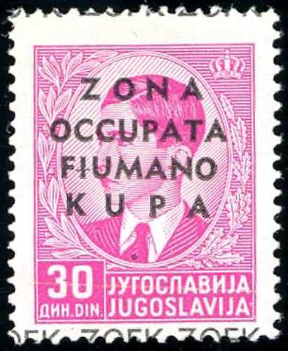 ZONA FIUMANO KUPA 1941 - 30 din. ... 