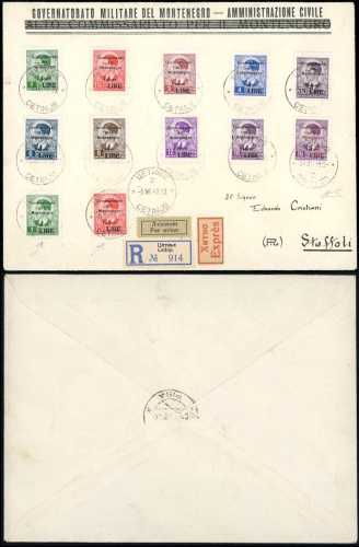 MONTENEGRO 1942 - Soprastampati in ... 