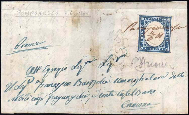 POMPONESCO, provvisorio a penna ... 