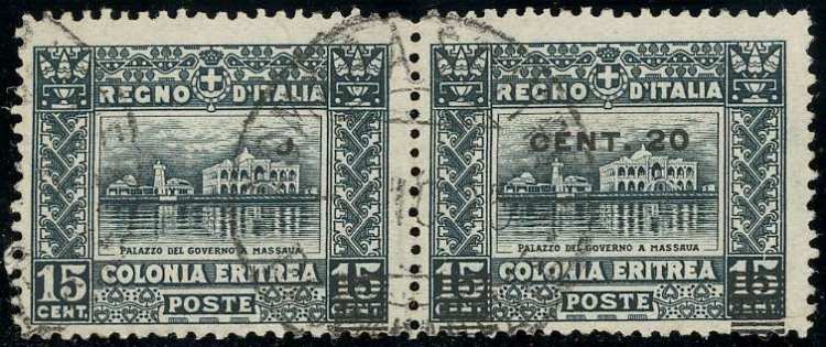 1916 - 20 cent. su 15 cent., senza ... 
