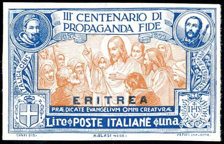 1923 - 1 lira Propaganda Fide, ... 