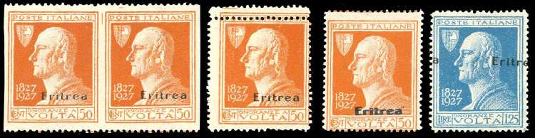 1927 - Volta, quattro esemplari ... 