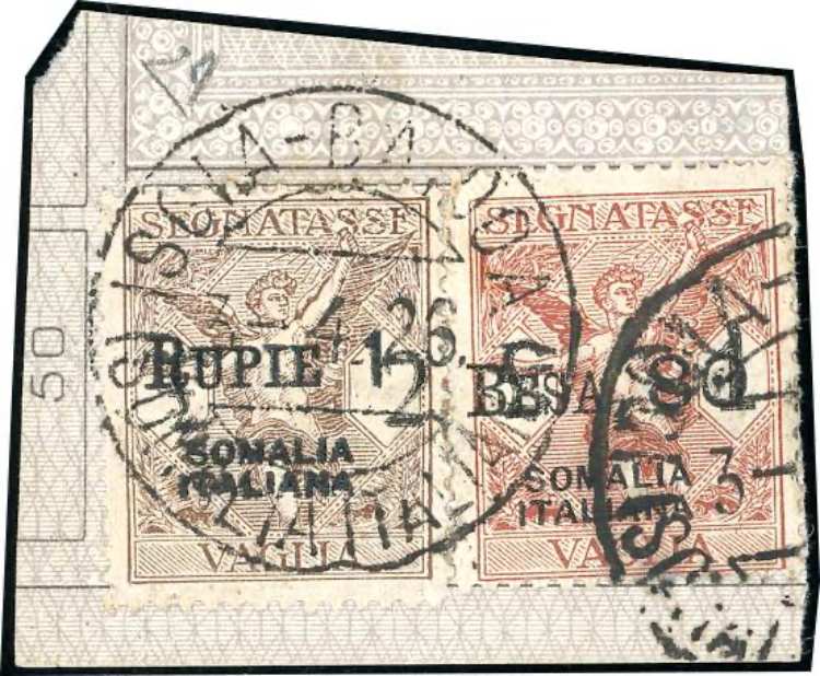 SEGNATASSE VAGLIA 1924 - 1 r. su 2 ... 