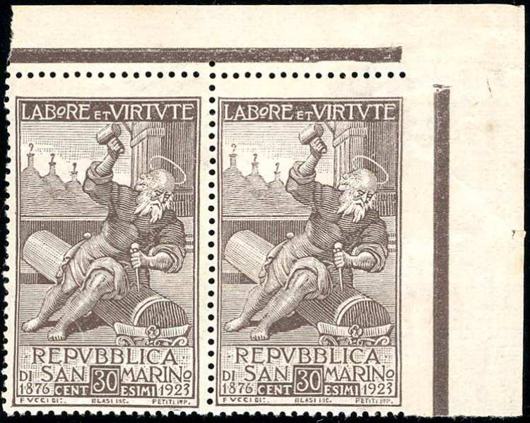 1923 - 30 cent. Società di Mutuo ... 