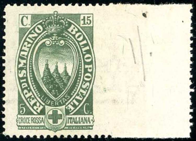 1923 - 15 + 5 cent. Croce Rossa, ... 