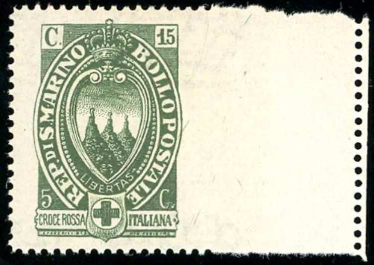 1923 - 15 + 5 cent. Croce Rossa, ... 