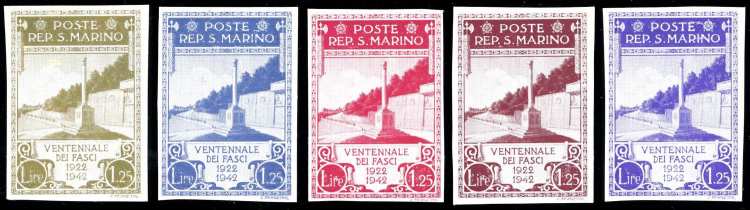 1943 - 1,25 lire Ventennale dei ... 