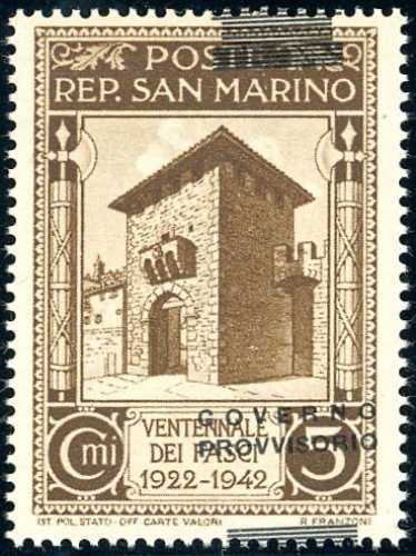 1943 - 5 cent. soprastampa ... 
